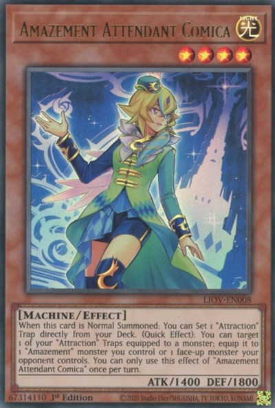 Amazement Attendant Comica (Ultra Rare) [LIOV-EN008-UR]