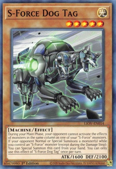 S-Force Dog Tag (Common) [LIOV-EN014-C]