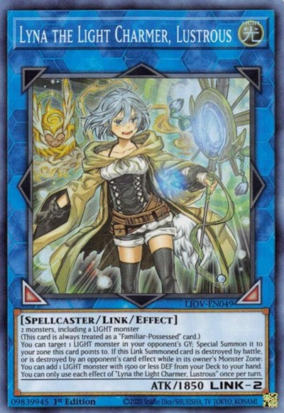 Lyna the Light Charmer, Lustrous (Super Rare) [LIOV-EN049-SuR]