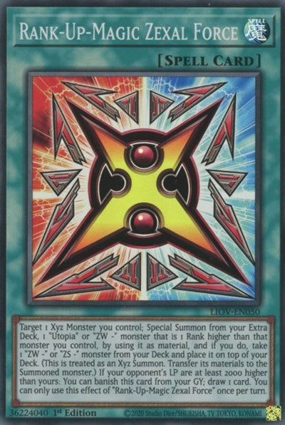 Rank-Up-Magic Zexal Force (Super Rare) [LIOV-EN050-SuR]