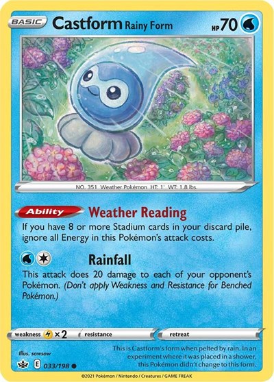 Castform Rainy Form - 033/198 (Common) [CRE-033-C]