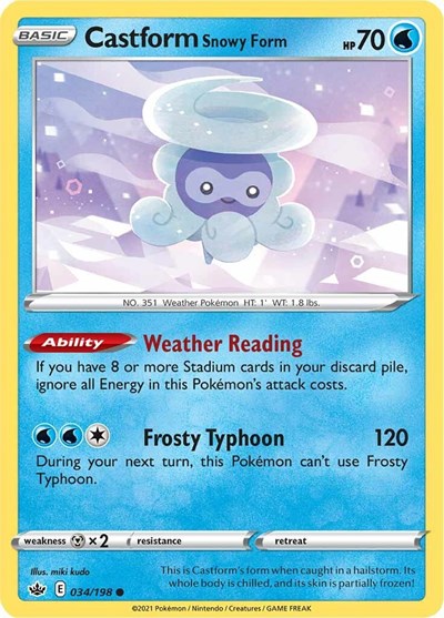 Castform Snowy Form - 034/198 (Common) [CRE-034-C]