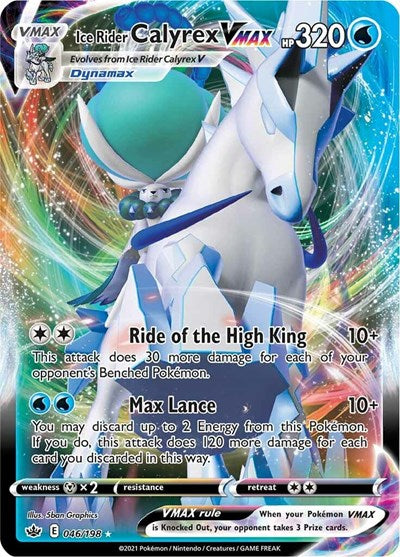 Ice Rider Calyrex VMAX - 046/198 (Ultra Rare) [CRE-046-UR]