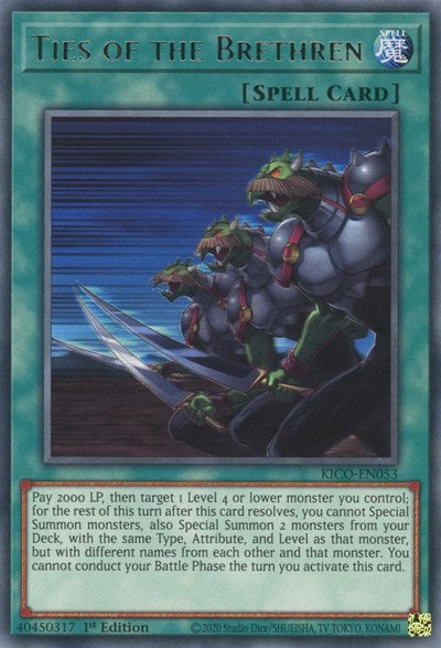 Ties of the Brethren (Rare) [KICO-EN053-R]