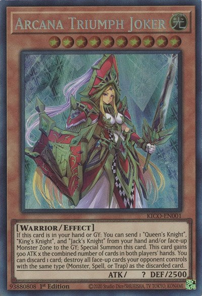 Arcana Triumph Joker (Collector's Rare) [KICO-EN001-CR]