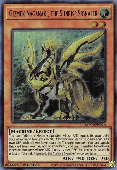 Gizmek Naganaki, the Sunrise Signaler (Ultra Rare) [DAMA-EN016-UR]