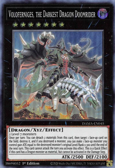 Voloferniges, the Darkest Dragon Doomrider (Super Rare) [DAMA-EN045-SuR]