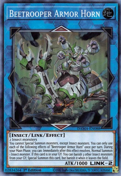 Beetrooper Armor Horn (Super Rare) [DAMA-EN088-SuR]