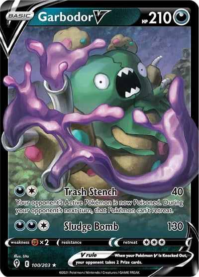 Garbodor V - 100/203 (Ultra Rare) [EVS-100-UR]