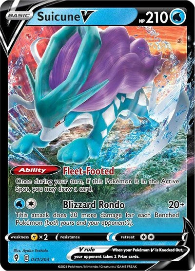 Suicune V - 031/203 (Ultra Rare) [EVS-031-UR]