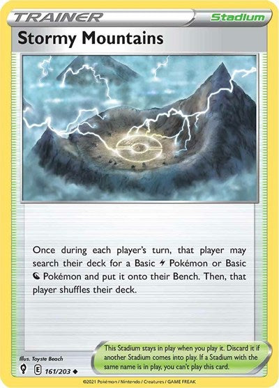 Stormy Mountains - 161/203 (Uncommon) [EVS-161-U]