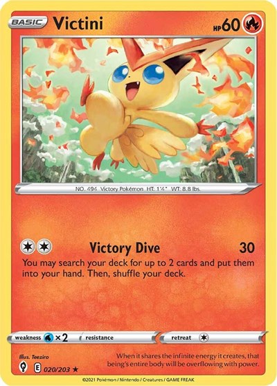 Victini - 020/203 (Holo Rare) [EVS-020-HR]