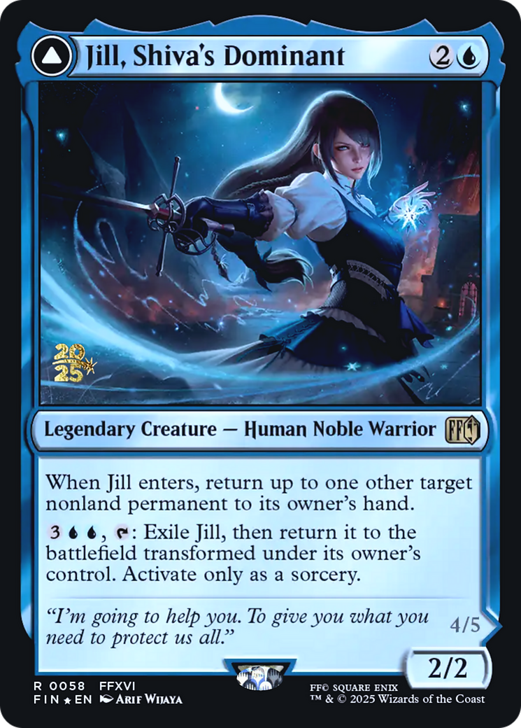 Jill, Shiva's Dominant // Shiva, Warden of Ice - Prerelease Promo [PFIN-58s]