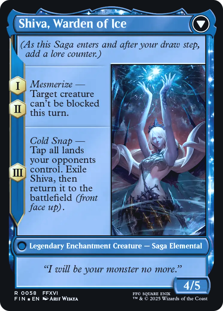 Jill, Shiva's Dominant // Shiva, Warden of Ice - Prerelease Promo [PFIN-58s]