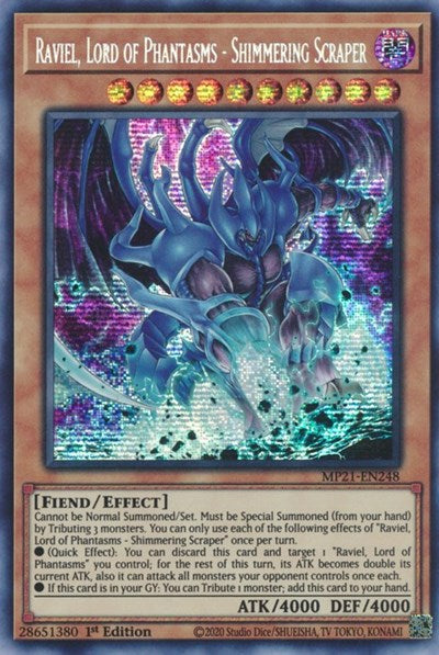 Raviel, Lord of Phantasms - Shimmering Scraper (Prismatic Secret Rare) [MP21-EN248-PrSR]