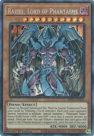 Raviel, Lord of Phantasms (Prismatic Secret Rare) [MP21-EN254-PrSR]