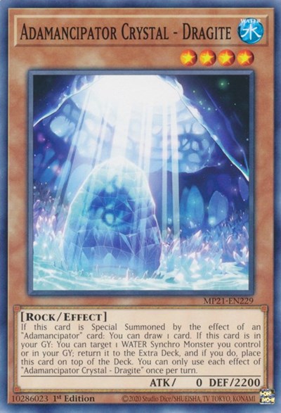 Adamancipator Crystal - Dragite (Common) [MP21-EN229-C]