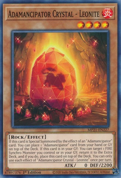Adamancipator Crystal - Leonite (Common) [MP21-EN227-C]
