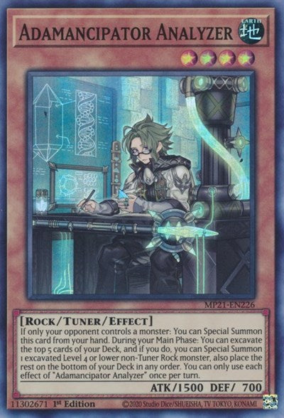 Adamancipator Analyzer (Super Rare) [MP21-EN226-SuR]