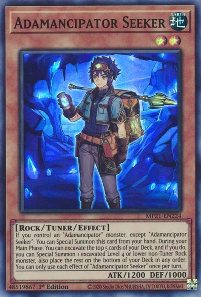 Adamancipator Seeker (Super Rare) [MP21-EN224-SuR]