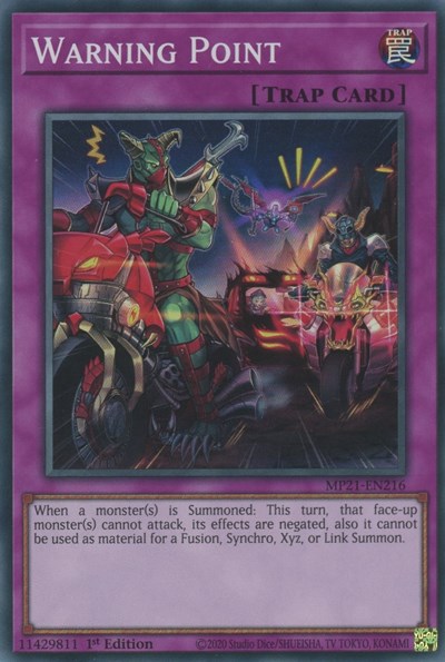 Warning Point (Super Rare) [MP21-EN216-SuR]