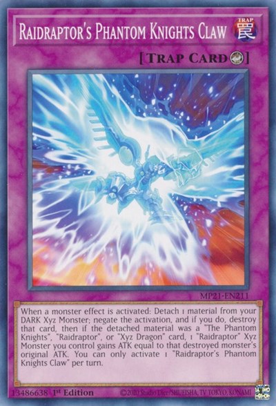 Raidraptor's Phantom Knights Claw (Common) [MP21-EN211-C]