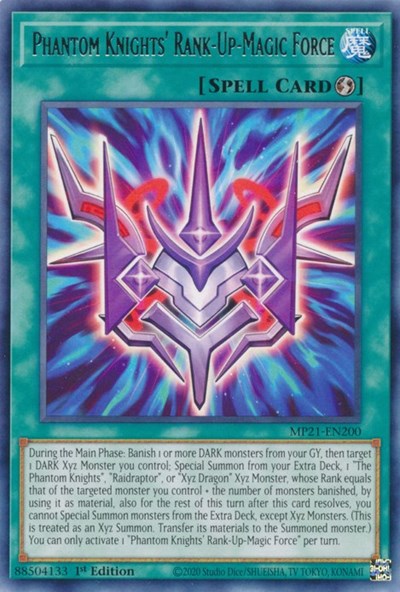 Phantom Knights' Rank-Up-Magic Force (Rare) [MP21-EN200-R]