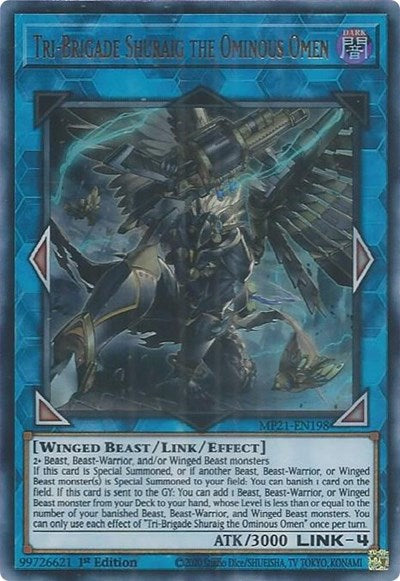 Tri-Brigade Shuraig the Ominous Omen (Ultra Rare) [MP21-EN198-UR]