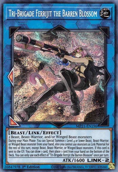 Tri-Brigade Ferrijit the Barren Blossom (Prismatic Secret Rare) [MP21-EN196-PrSR]