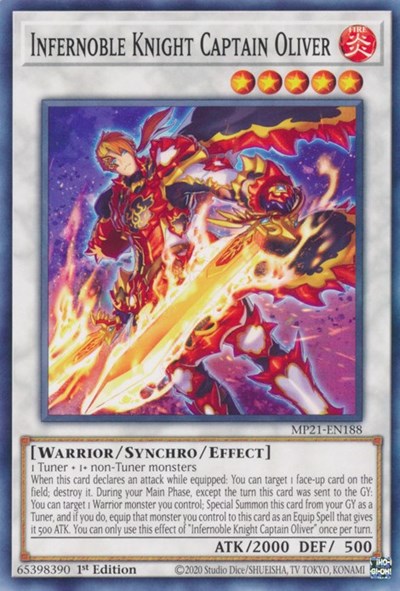 Infernoble Knight Captain Oliver (Common) [MP21-EN188-C]