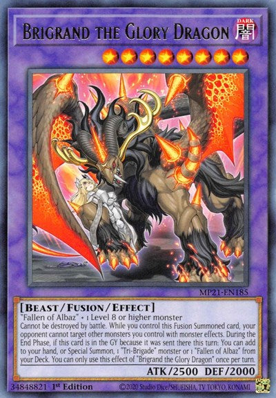 Brigrand the Glory Dragon (Rare) [MP21-EN185-R]