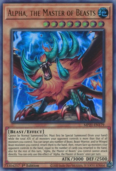 Alpha, the Master of Beasts (Ultra Rare) [MP21-EN179-UR]