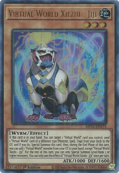 Virtual World Xiezhi - Jiji (Ultra Rare) [MP21-EN175-UR]