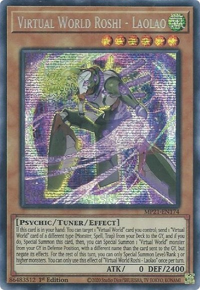 Virtual World Roshi - Laolao (Prismatic Secret Rare) [MP21-EN174-PrSR]