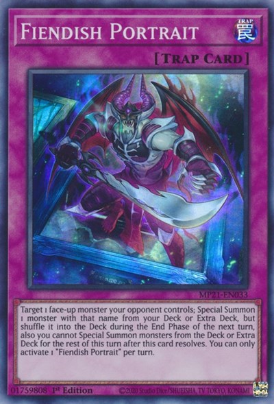 Fiendish Portrait (Super Rare) [MP21-EN033-SuR]