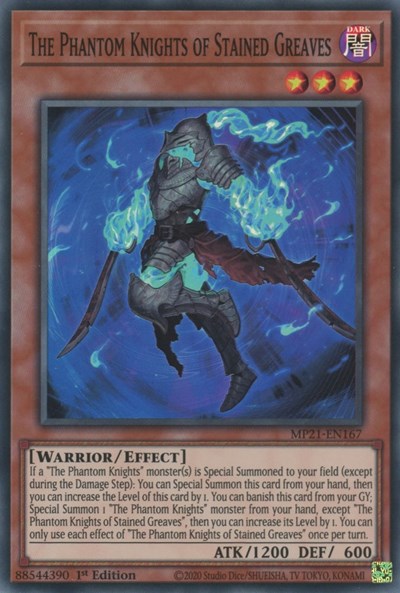 The Phantom Knights of Stained Greaves (Super Rare) [MP21-EN167-SuR]