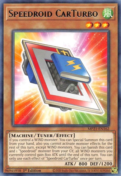 Speedroid CarTurbo (Rare) [MP21-EN162-R]