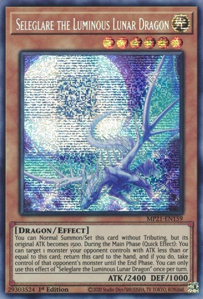 Seleglare the Luminous Lunar Dragon (Prismatic Secret Rare) [MP21-EN159-PrSR]