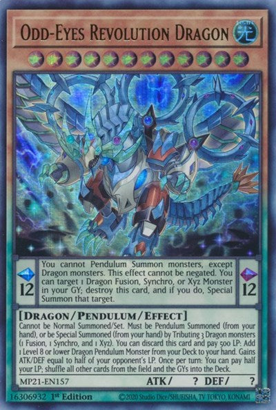 Odd-Eyes Revolution Dragon (Ultra Rare) [MP21-EN157-UR]