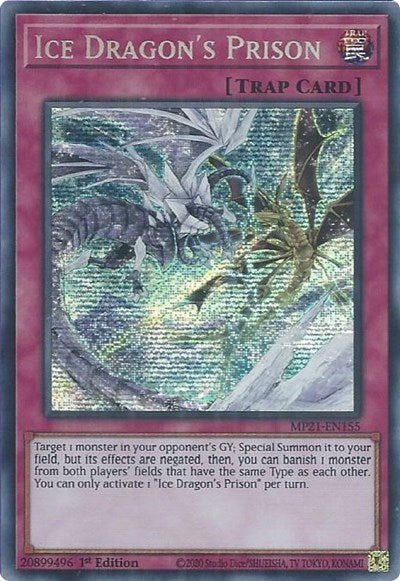 Ice Dragon's Prison (Prismatic Secret Rare) [MP21-EN155-PrSR]