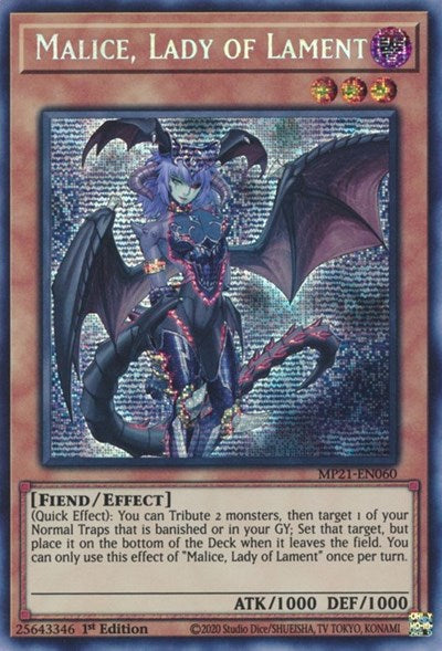 Malice, Lady of Lament (Prismatic Secret Rare) [MP21-EN060-PrSR]
