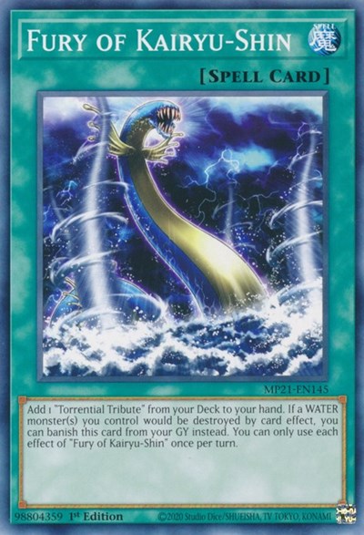 Fury of Kairyu-Shin (Common) [MP21-EN145-C]