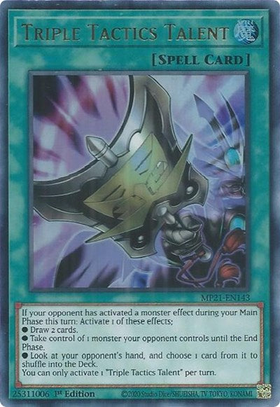 Triple Tactics Talent (Ultra Rare) [MP21-EN143-UR]