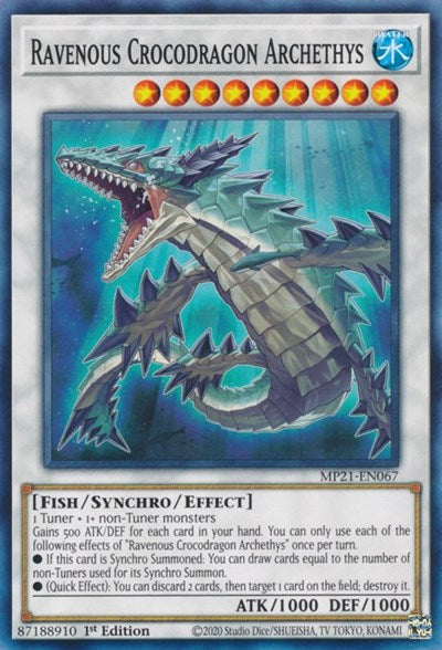 Ravenous Crocodragon Archethys (Common) [MP21-EN067-C]