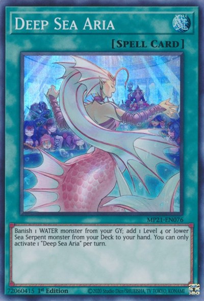 Deep Sea Aria (Super Rare) [MP21-EN076-SuR]