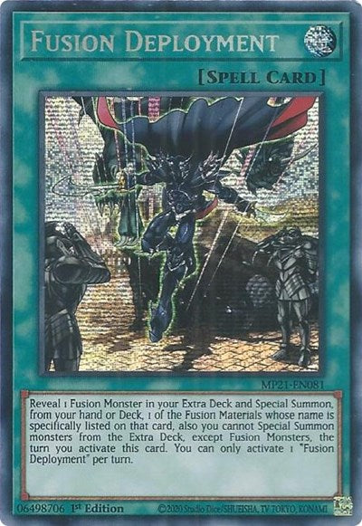 Fusion Deployment (Prismatic Secret Rare) [MP21-EN081-PrSR]