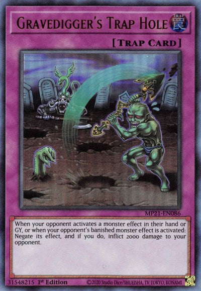 Gravedigger's Trap Hole (Ultra Rare) [MP21-EN086-UR]