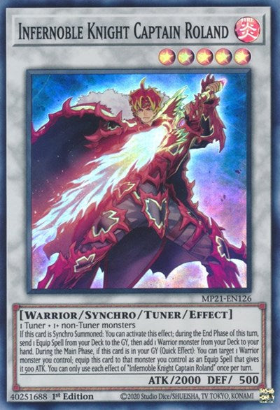 Infernoble Knight Captain Roland (Super Rare) [MP21-EN126-SuR]