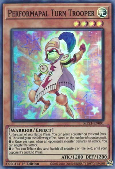Performapal Turn Trooper (Super Rare) [MP21-EN091-SuR]