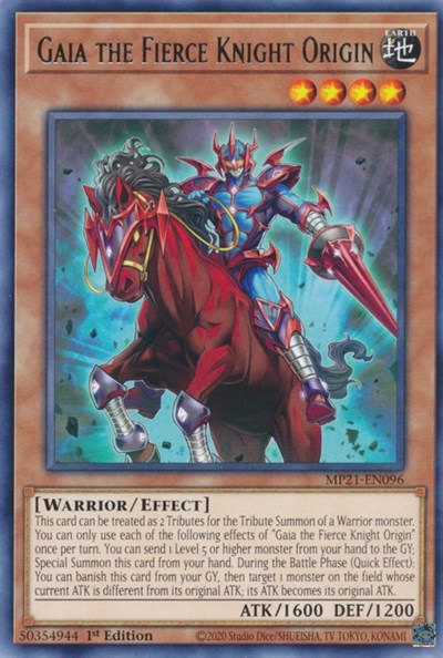 Gaia the Fierce Knight Origin (Rare) [MP21-EN096-R]